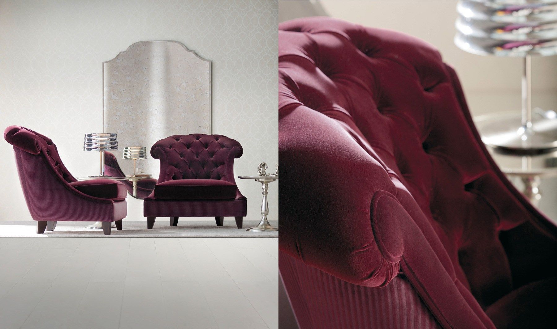 Кресло capitonné из ткани OPERA CONTEMPORARY Magda ARCH-00041789 - Вид №1