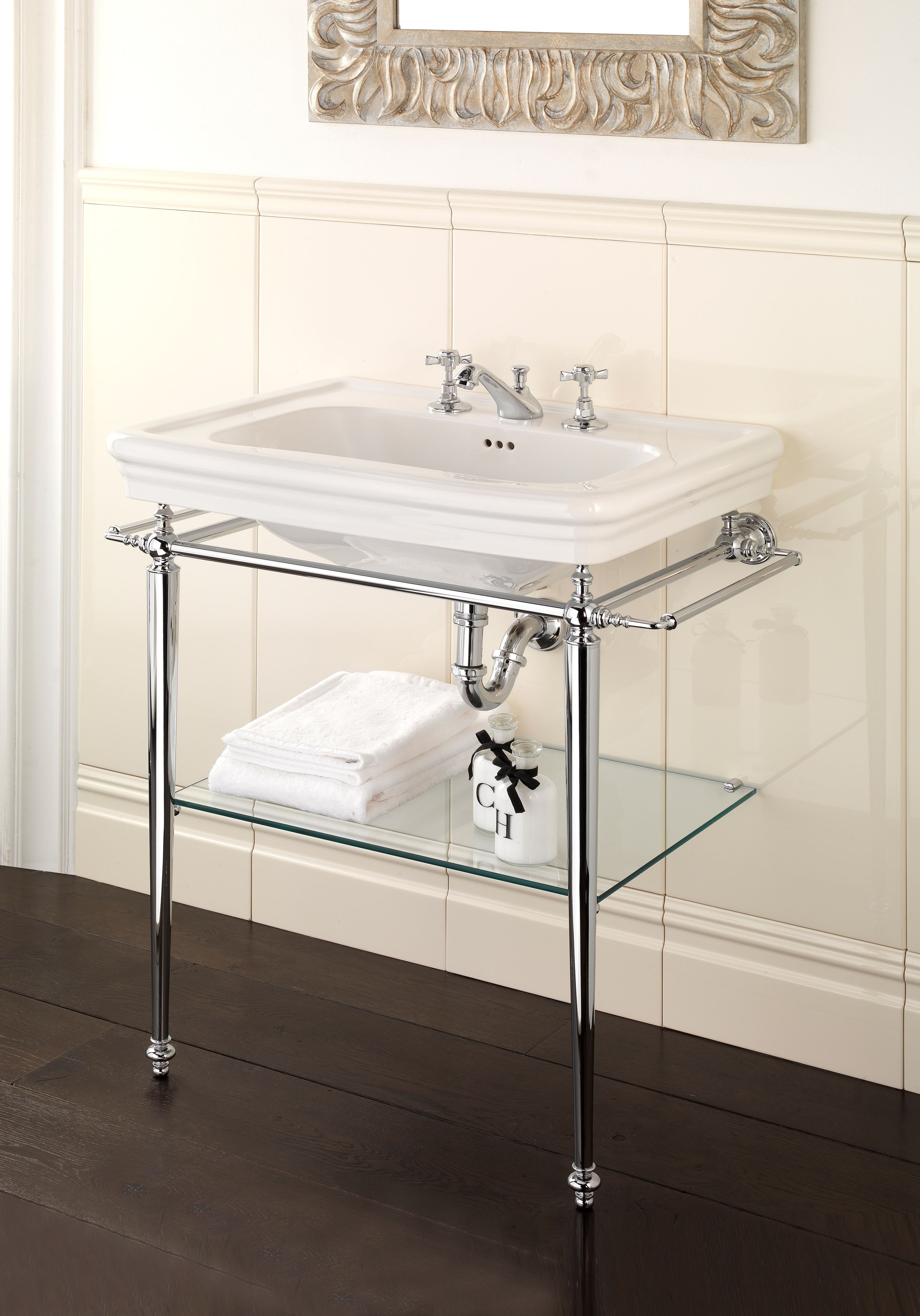 Консольный умывальник с держателем для полотенец Devon&Devon ETOILE ARCH-00057618 - Вид №4