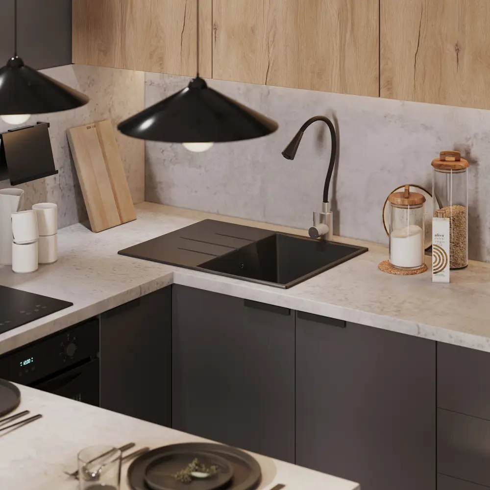 Фасад для выдвижного ящика Konsensa София серый 25.3×79.7 см 89406548 STLM-1584041 - Вид №12