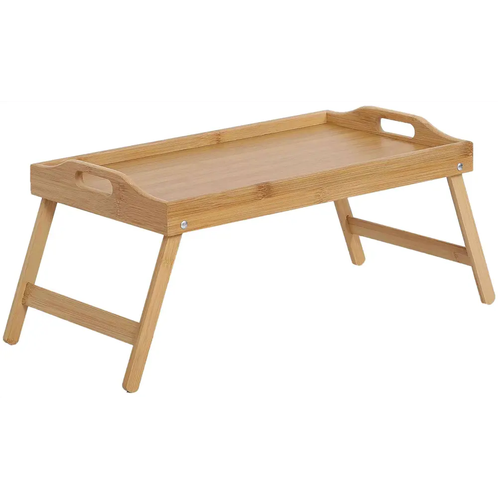 89342783 Столик-поднос 50x30 см бамбук цвет бежевый STLM-0885268 Santreyd 