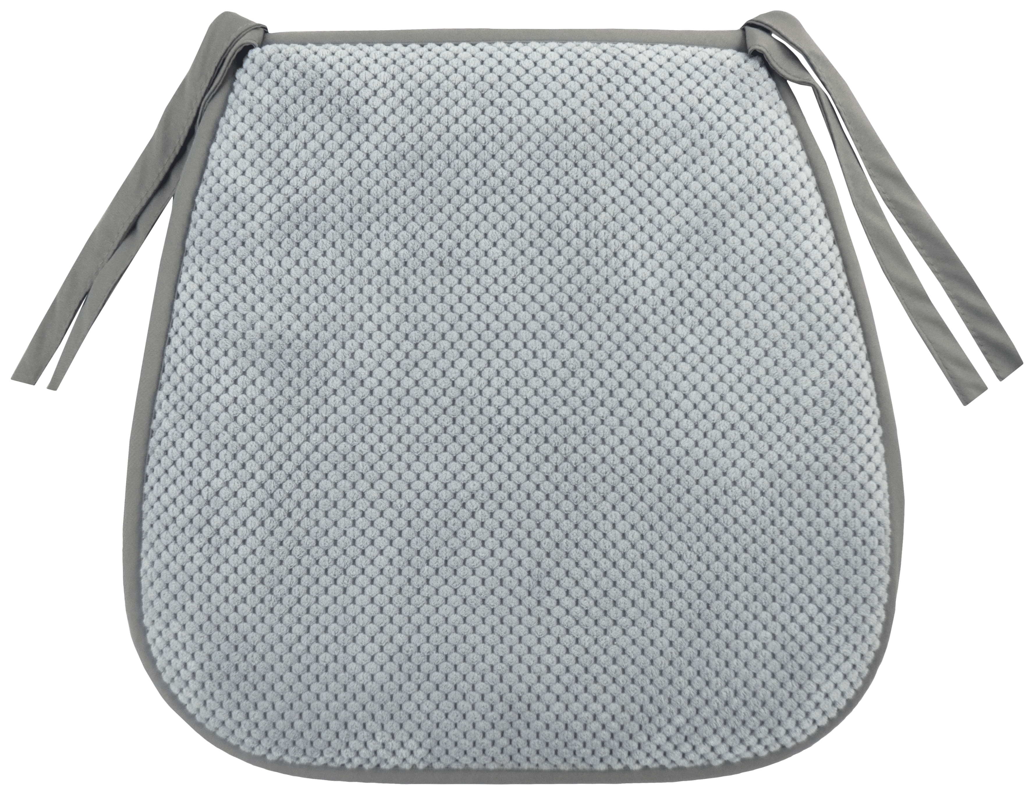 LINEN WAY Сидушка для стула «Цитус» серая с завязками 85372797 STLM-0062355