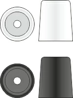 Бампер WT 02 30 023 WT Tecfi 30 x 23  Черный