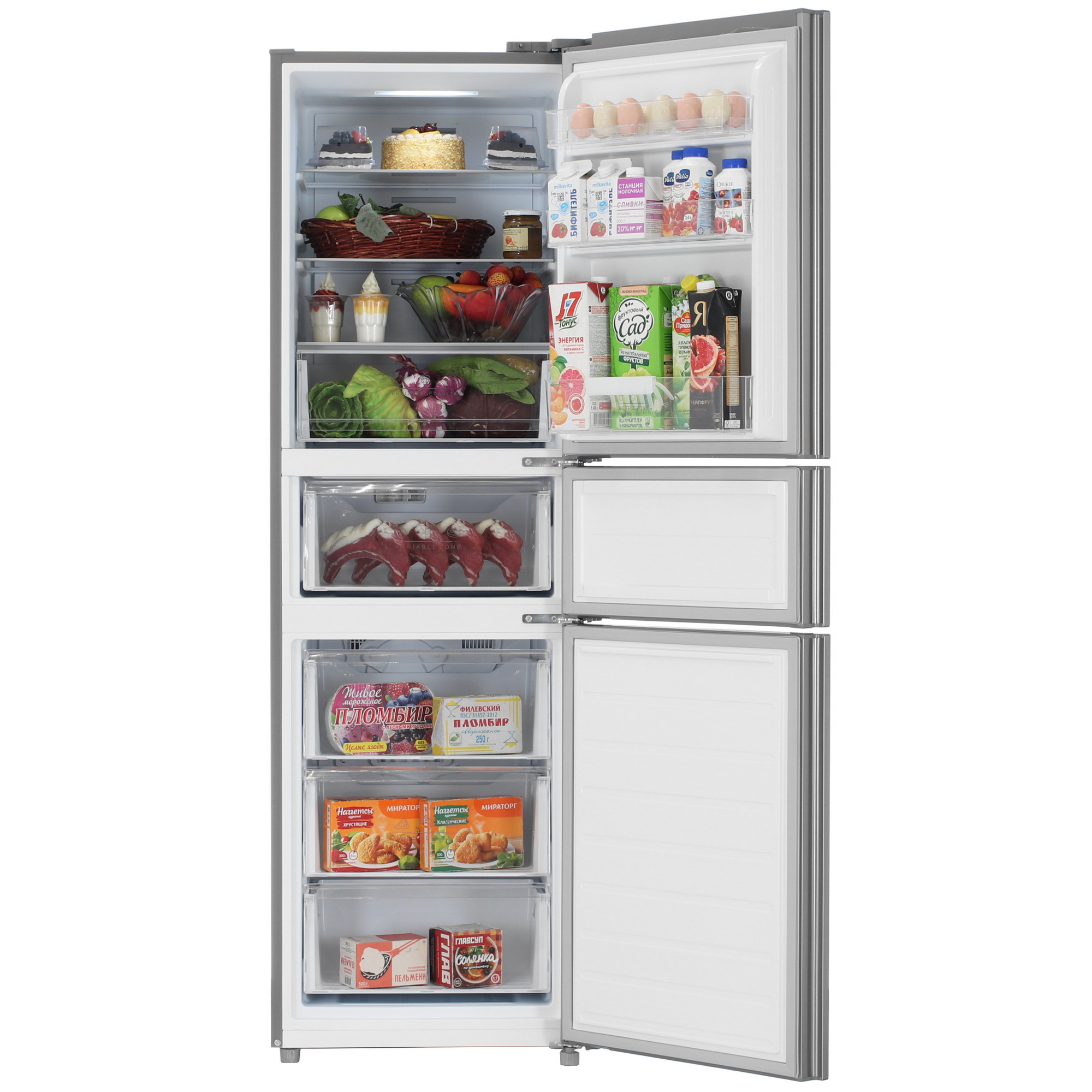 9094975 Холодильник многодверный   DEXP B4-28AMA серебристый STDN-0044099 - Вид №5