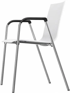 Thonet Штабелируемый стул для конференций из пластика с подлокотниками S 260