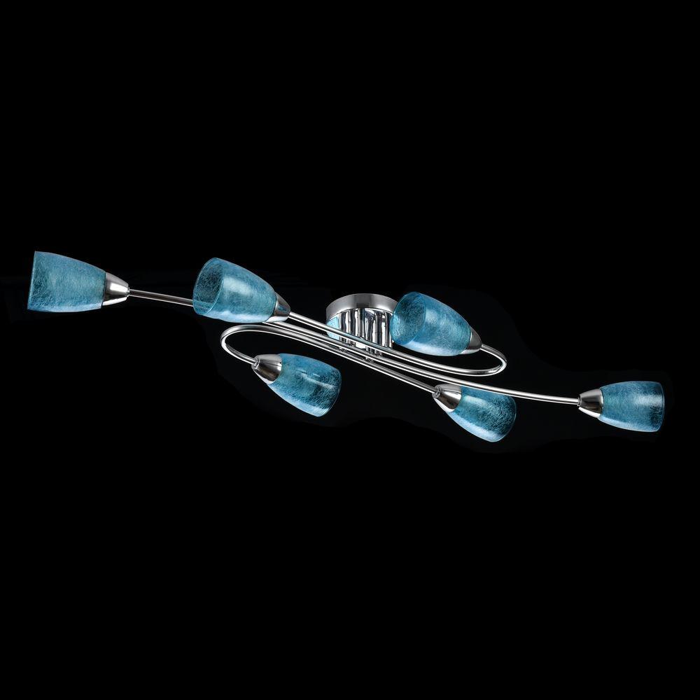 Потолочная люстра Freya Flash FR5104-CL-06-BL FREYA FLASH 183606 Синий - Вид №3