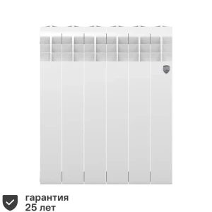 Радиатор секционный Royal Thermo Biliner 350/87 6 секций боковое подключение биметалл белый 82758174 STLM-2003956