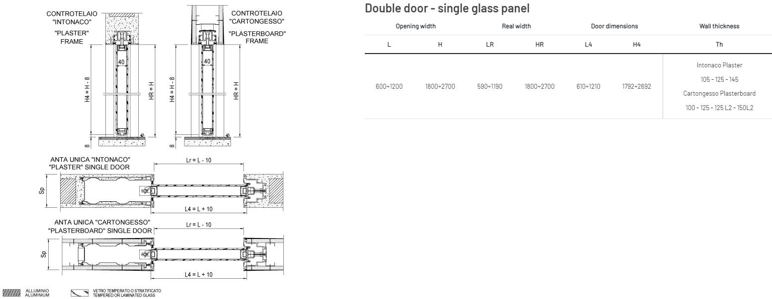 Стеклянная дверь Scrigno MIRR SCORREVOLE ARCH-00074172 - Вид №3