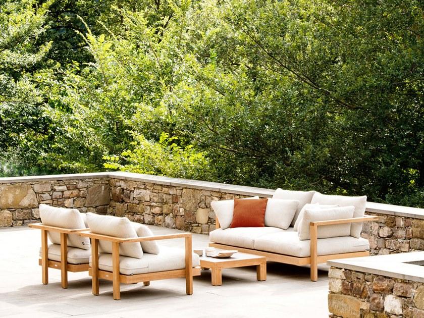 TRIBÙ 3-х местный тканевый садовый диван Pure sofa 01207 - Вид №3