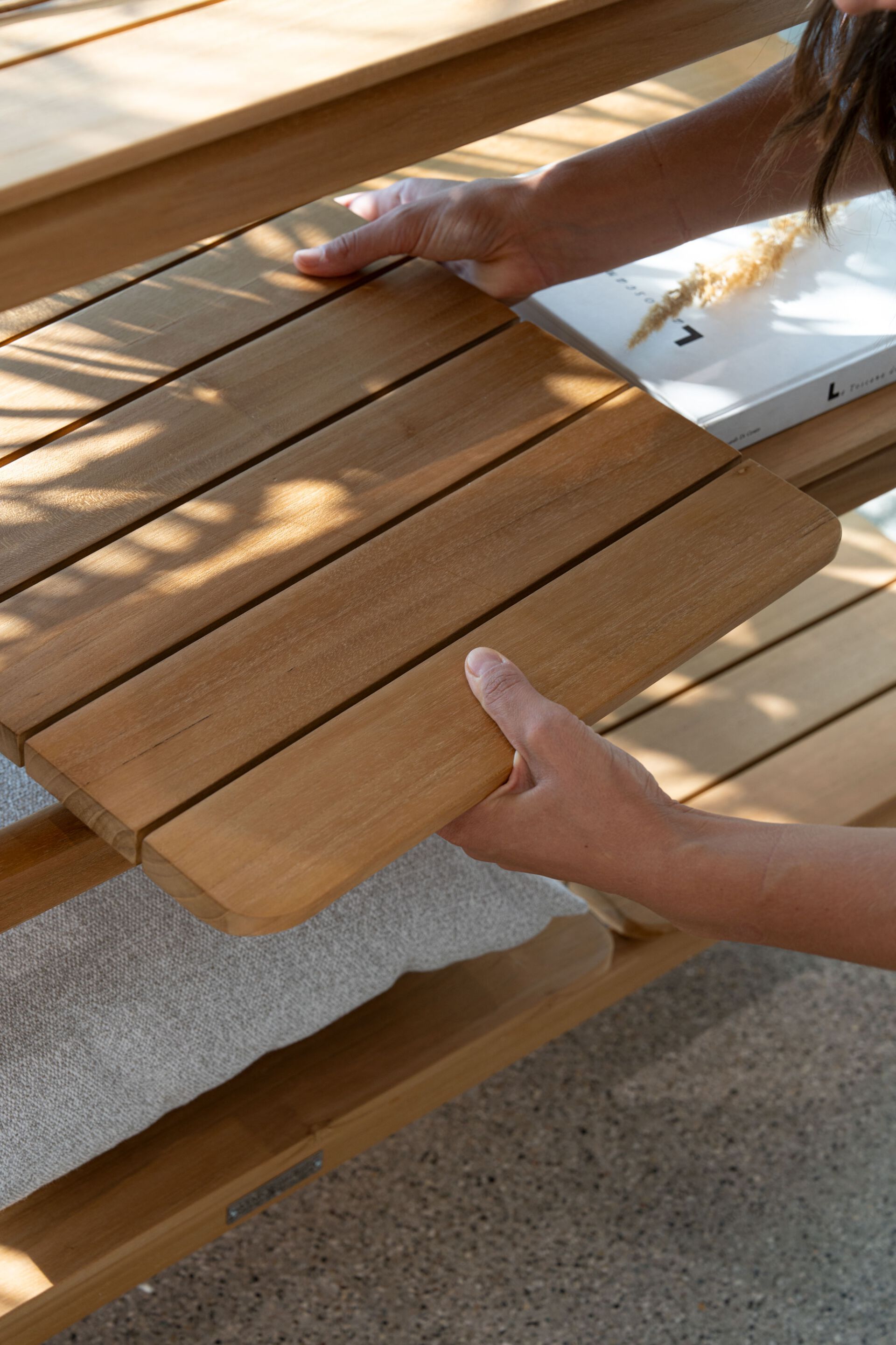 Прямоугольная Садовая консоль из тикового дерева Atmosphera Панама ARCH-00055320 - Вид №7