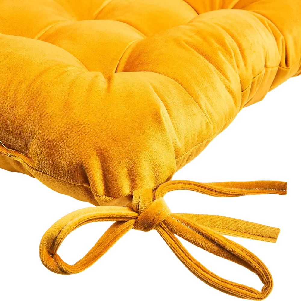 LINEN WAY Подушка для стула Solemio 1 - бархатный комфорт в солнечном цвете 89337715 STLM-1054320 - Вид №2