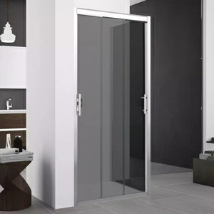 Душевой уголок 102x101 ZEPHYROS 3P+F Novellini ZEPHYROS с дымчатым серым стеклом