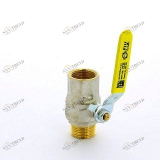 Кран шаровый FIV для газа 1/2" НВ FUTURGAS плоский рычаг 80014012