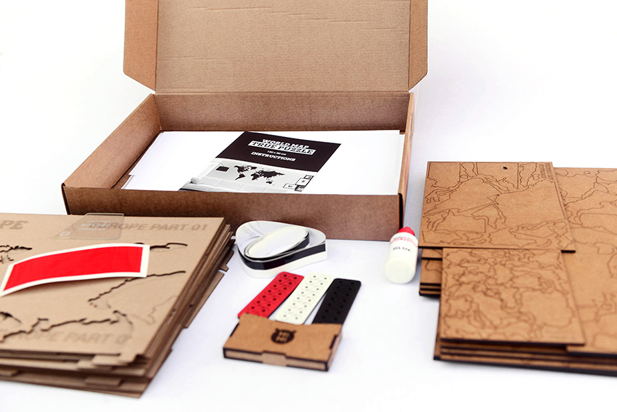 17-03 Пазл «карта мира» коричневая 150х90 см new Mimi  - Вид №6