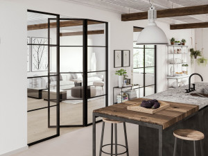 Стеклянная перегородка