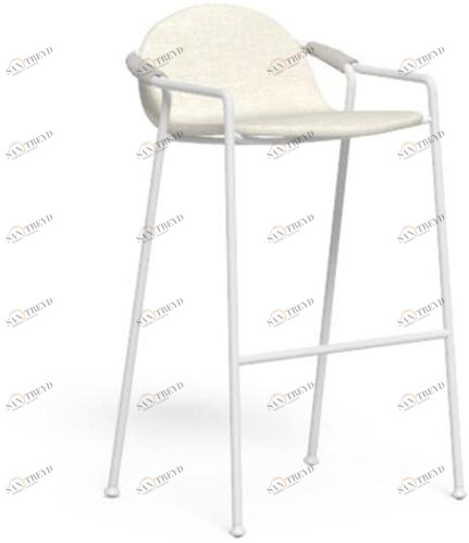 Talenti Высокий садовый табурет из алюминия и ткани Coral Corsga