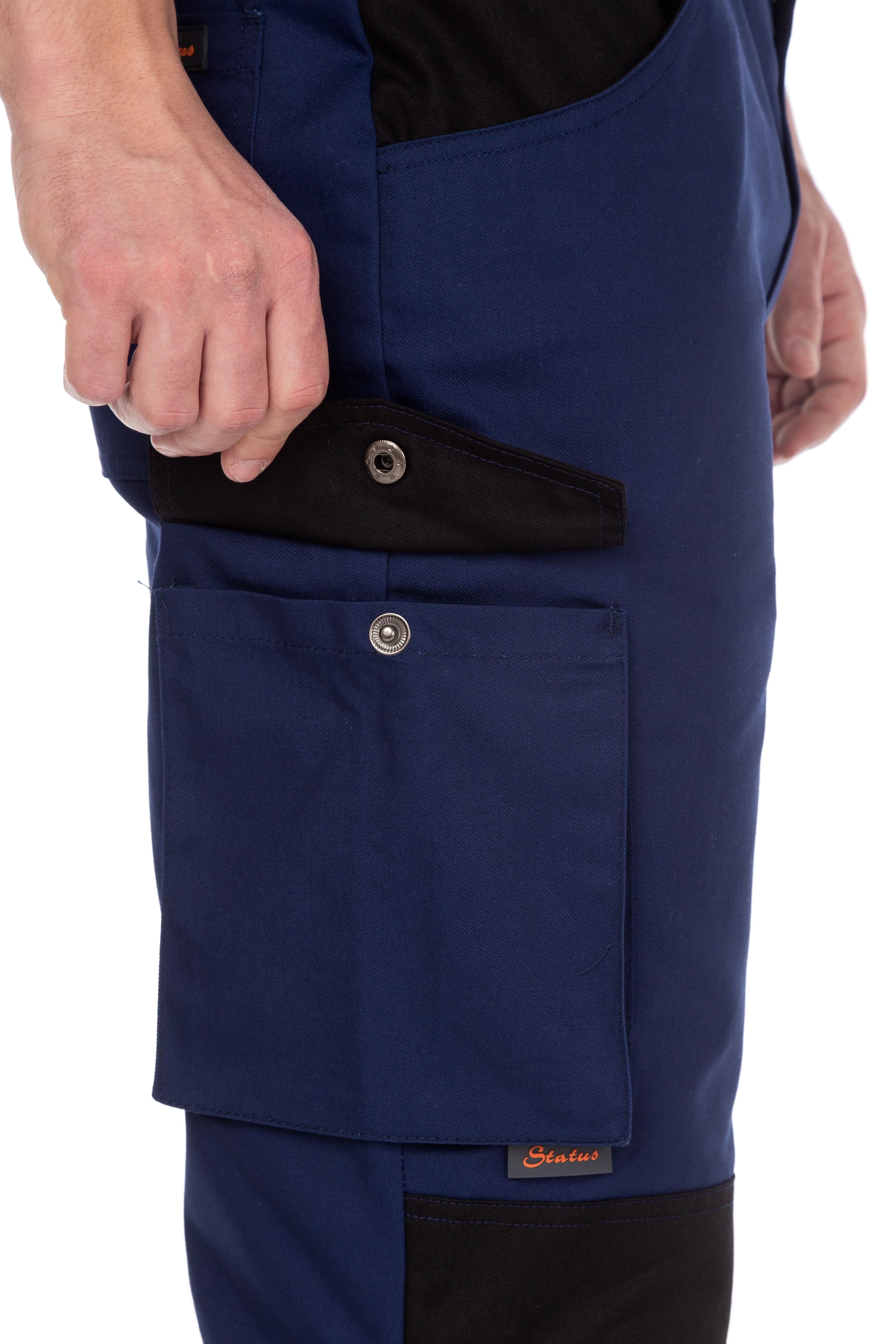 70043 Костюм  NEW темно-синий с черным STATUS  Летняя спецодежда  размер 48-50/182-188  - Вид №23