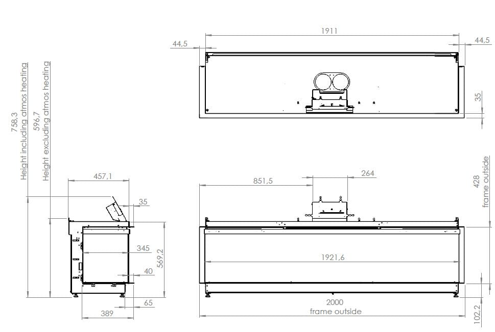 Голографический камин KALFIRE E-ONE 190S ARCH-00126250 - Вид №2