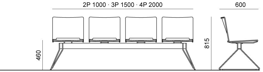 Diemmebi Сиденье на полипропиленовой балке Lafilò sun-id-1404943 - Вид №3