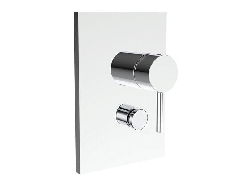 ABS однорычажный 2-луночный смеситель для душа / ванны с пластиной CRISTINA Rubinetterie Phi ARCH-00084701