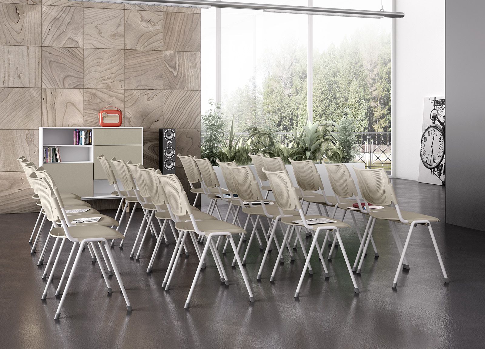 Штабелируемый стул из полипропилена с открытой спинкой Leyform LaMia ARCH-00060089 - Вид №2