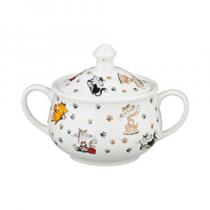 359-221 Посуда фарфоровая САХАРНИЦА "ВЕСЕЛЫЕ ДРУЗЬЯ" 400 мл Lefard
