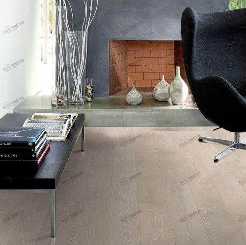 Паркетная доска Kahrs Дуб Снег 2600200508