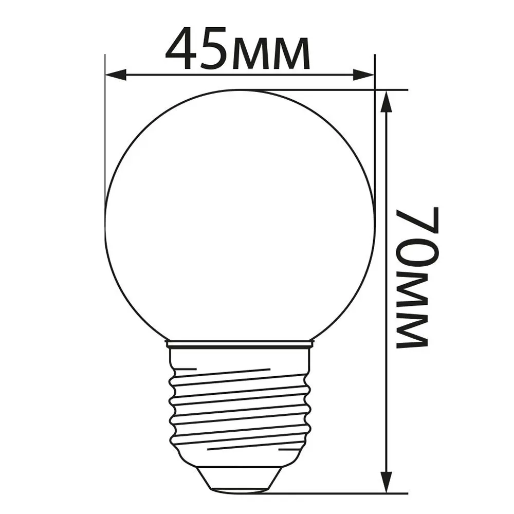 Лампа светодиодная Feron E27 LB-37 220 В 1 Вт шар регулируемый цвет света RGB STLM-2076525 - Вид №6
