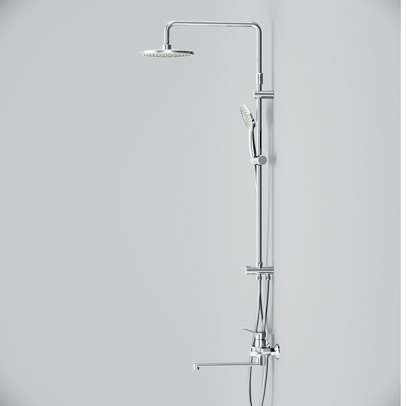 F40885A94 Набор : душевая система смеситель для ванны/душа излив 300 мм хром шт. AM.PM X-Joy  - Вид №8