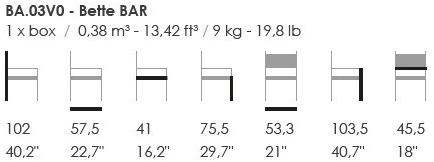 Fenabel Табурет из дерева Bette sun-id-1416041 - Вид №2