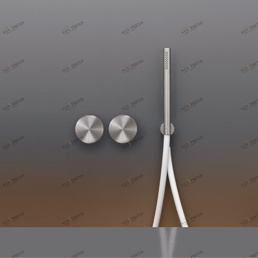 Настенный 2 прогрессивные смесители, установленные для ванной / душа с цилиндрический ручной душ диаметр 18 м т  GIO25 CEADESIGN 