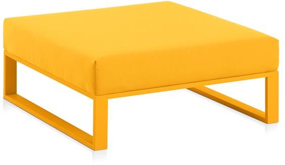 Diabla Квадратный садовый пуф со съемным чехлом из ткани Ploid sun-id-1494760 - Вид №2