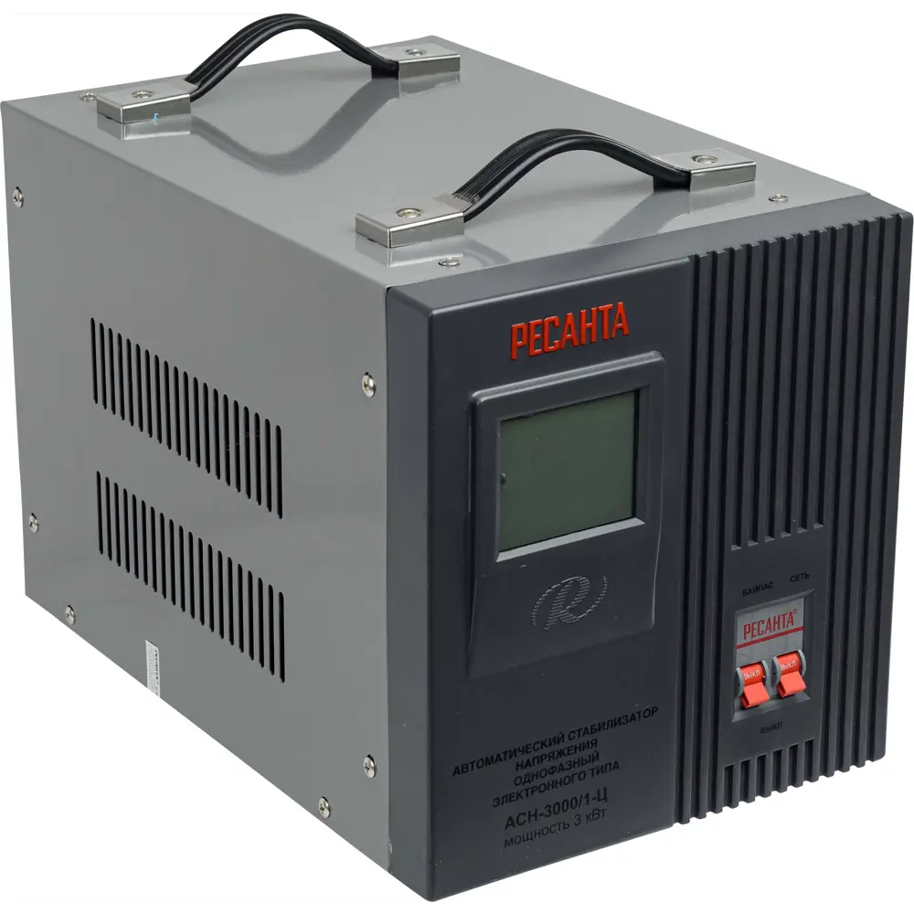 Стабилизатор напряжения Ресанта АСН- 3 000/1-Ц 3 кВт STLM-2202831 - Вид №2