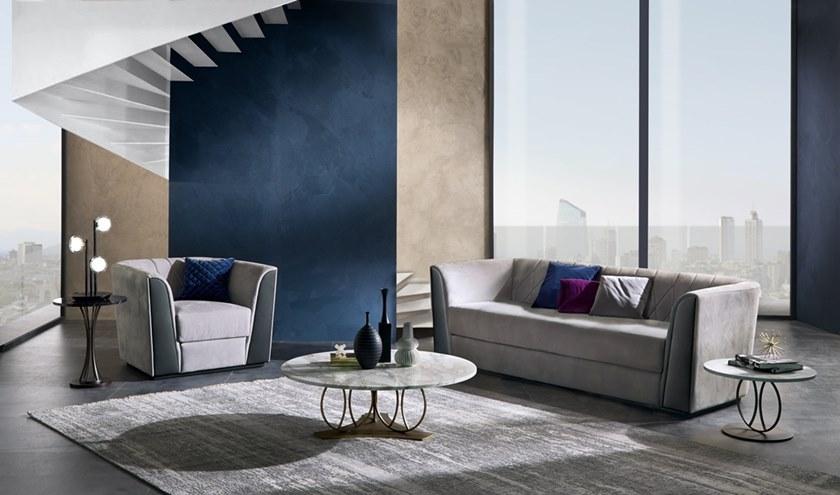 Carpanelli Кресло из ткани с подлокотниками Madison Po63 - Вид №1