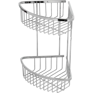 Полка для ванной комнаты Verran двухъярусная, 25x30x19.5 см