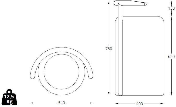 BlackCork Высокий табурет из пробки с подлокотниками Omega sun-id-1349702 - Вид №3