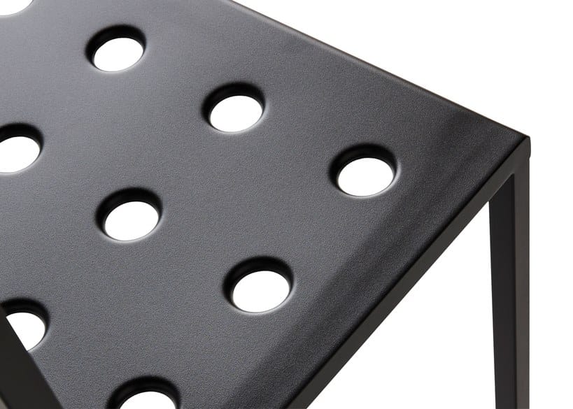 Стальная садовая скамейка с порошковым покрытием со спинкой Hay балкон ARCH-00041093 - Вид №8