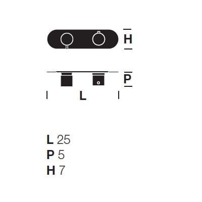 Смеситель для душа с пластиной Rexa MAE ARCH-00082544 - Вид №2
