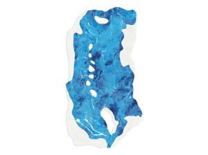 Изогнутый ковер ручной работы