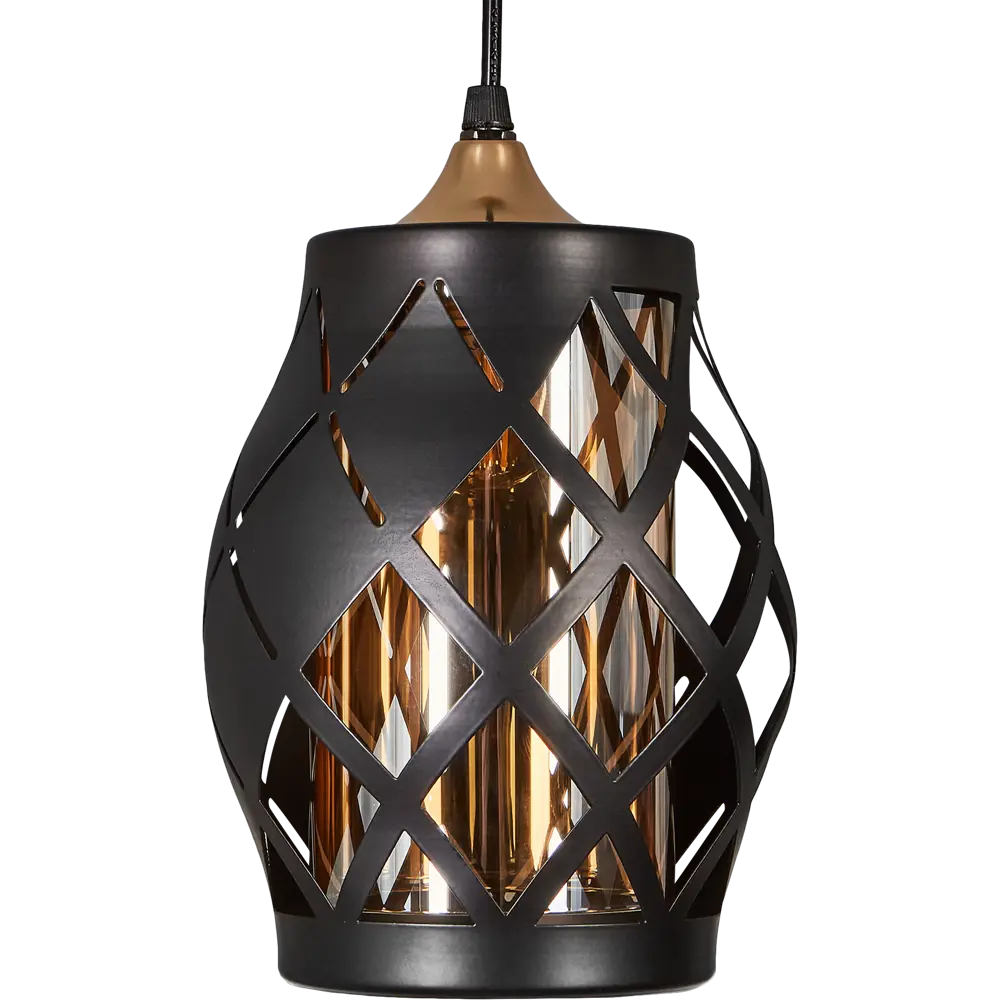 Светильник подвесной De City Соло 60 Вт E27 220 В ромбы цвет черный STLM-2149850 - Вид №3