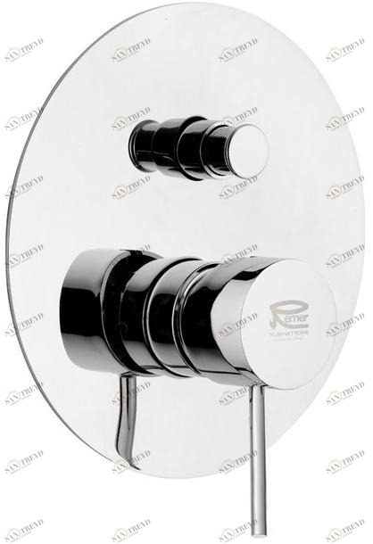 Remer Rubinetterie Смеситель для душа из хромированной латуни с переключателем Minimal color N 09 l 2