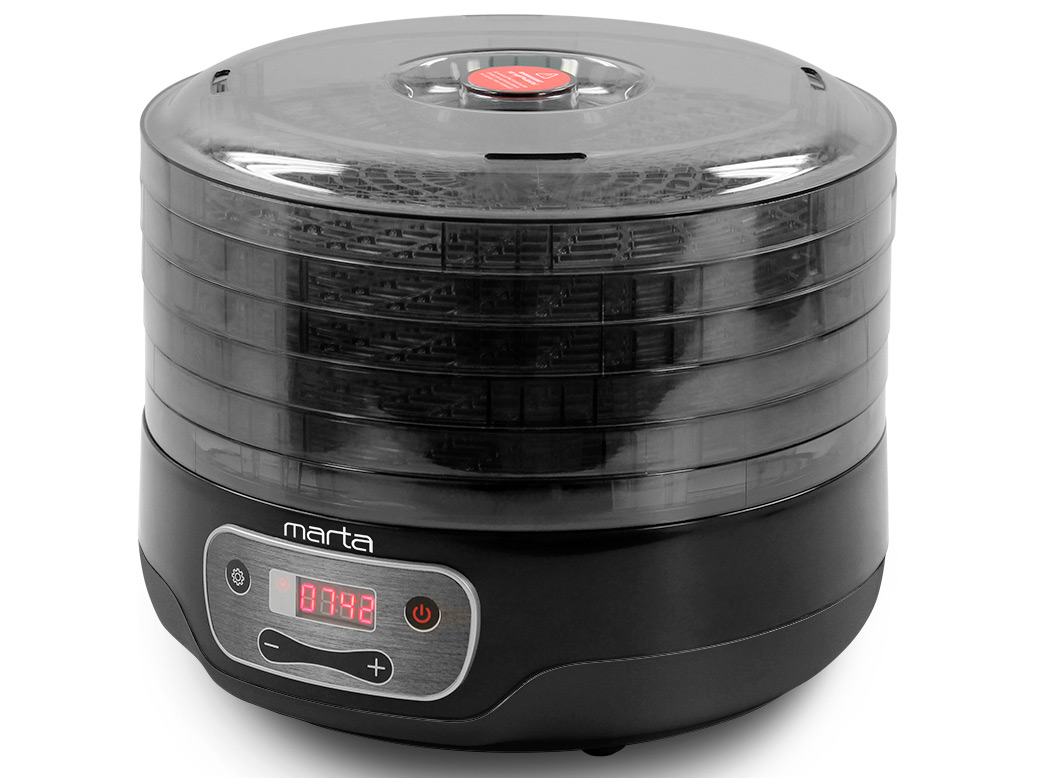 9908457 Сушилка для овощей и фруктов MARTA MFD-505PS черный STDN-0036408 - Вид №4