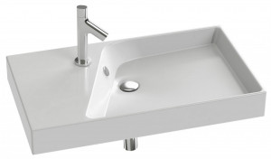 EXO112-Z-00 Подвесная раковина настенная прямоугольная JACOB DELAFON RYTHMIK белая