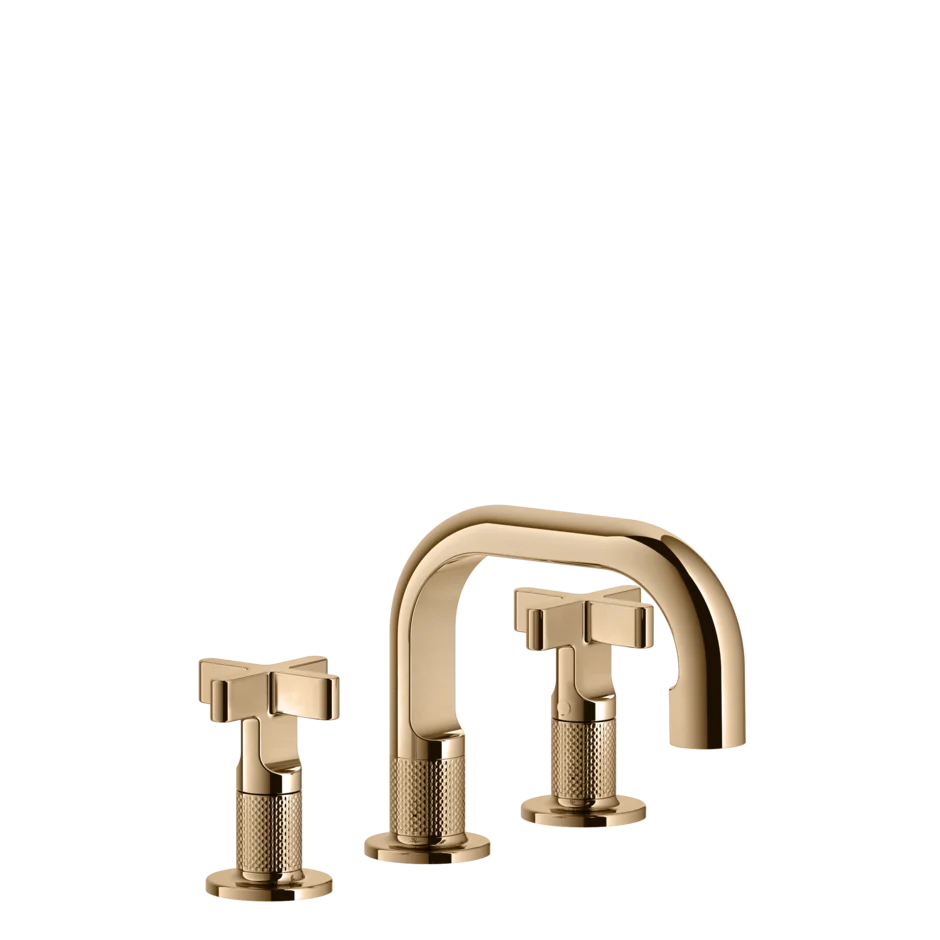 Группа умывальников 58111 735 Gessi Inciso ТЕПЛАЯ БРОНЗА PVD 58111735