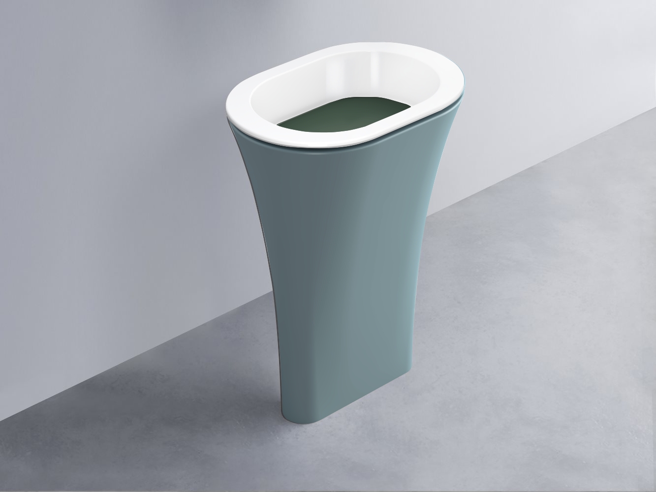 AMLA65-BL+AMPILO-MU+AMCOLO-PL Раковина Amedeo Ovale отдельностоящая cielo Enjoy + Amedeo Ceramica Cielo