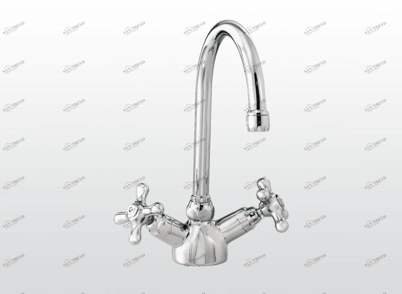 RUBINETTERIE STELLA Смеситель для кухни на одно отверстие в классическом стиле Roma sun-id-1413520