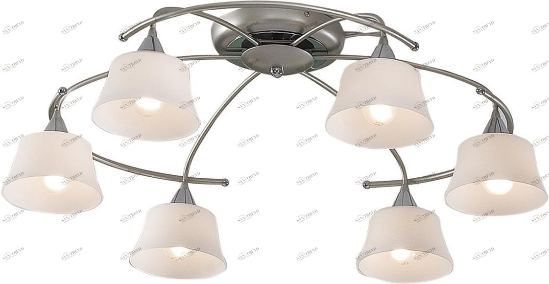 Потолочная люстра Citilux Стелла CL110161 CITILUX СТЕЛЛА СЕРЕБРО 182345 Белый 