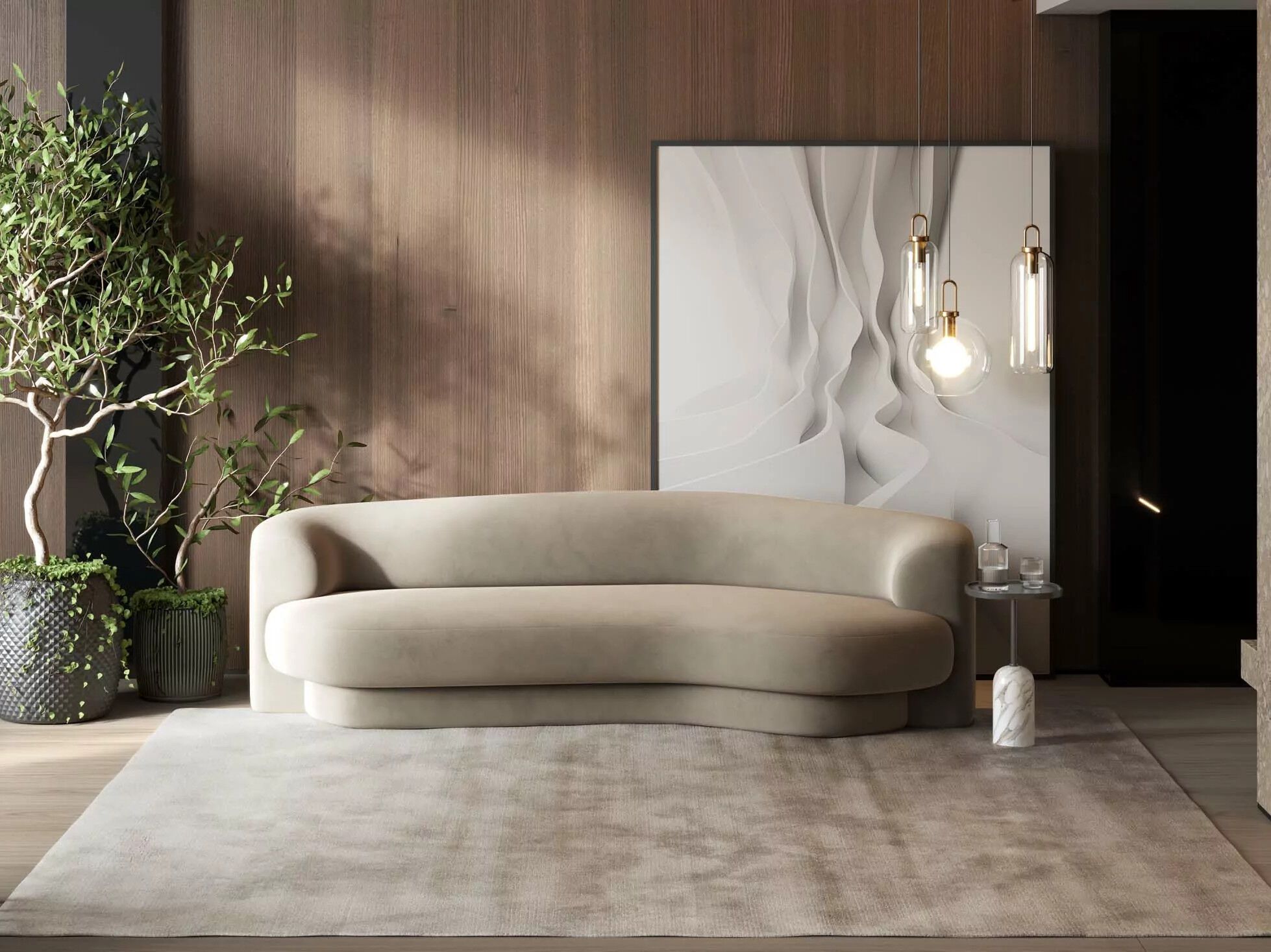 Изготовленный на заказ ковер Tencel miinu REFINERY ARCH-00028194 - Вид №1