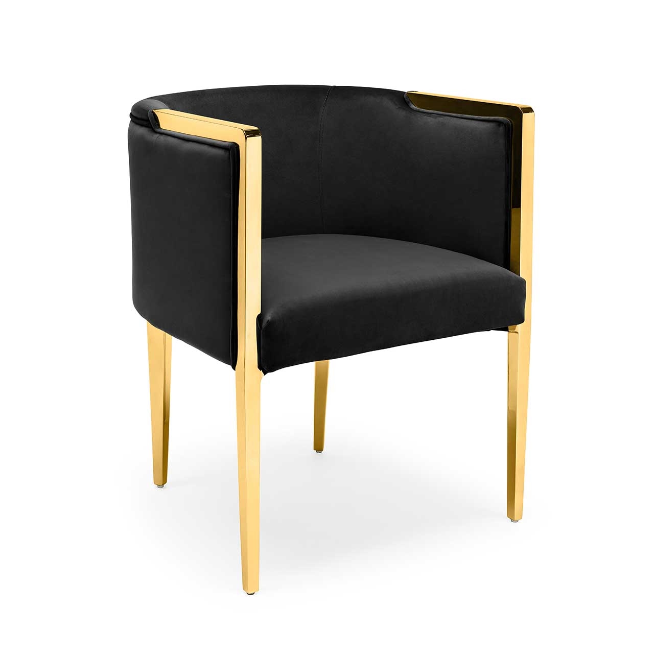 700417-93 ABHIKA СТУЛ GARDA ROUND BLACK/GOLD  - Вид №9