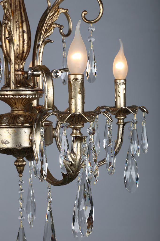 Подвесная люстра Omnilux OML-77603-05 OMNILUX ДИЗАЙНЕРСКИЕ 185626 Золотой  - Вид №1