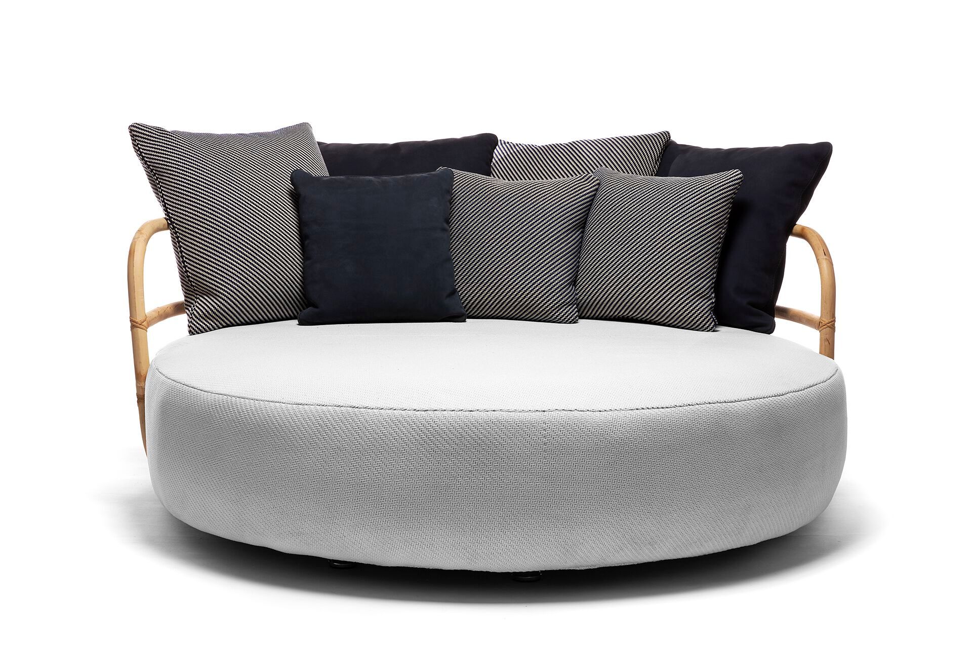 Круглая Садовая кровать из камыша и ткани Exteta джунгли ARCH-00125399 - Вид №2